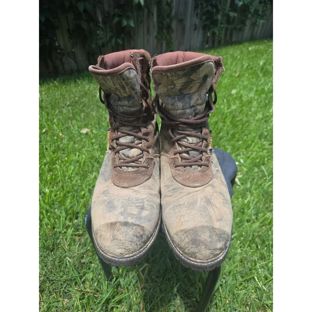 Rocky Mens Camo Insulated Waterproof Hunting Outdoor Boots Size 11.5